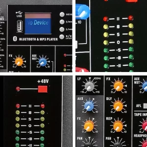 Berani CT-160L 16 Channel DJ Controller Echo Effect Compact Mixer With Studio-Level Audio Quality Audio Mixer Equalizer