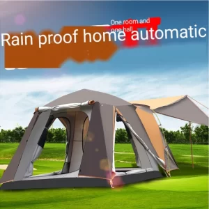 New Design Double Layer Mosquito Waterproof Easy set up 3-4 Person Four Season Hiking Camping Tent