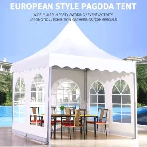 FEAMONT Hot sale outdoor party gazebo pagoda tent 3×3 5×5 6×6 Steel Aluminum waterproof tent