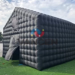 Large Black Inflatable Cube Party Tent Square Gazebo Event Room Big Mobile Portable Night Club Party Pavilion for Backyard