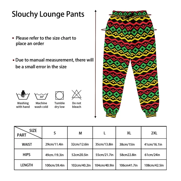 Jamaica Rasta Reggae Mens Sports Polyester Track Pants African Tribal Printed Soft and Comfortable Sweatpants, Joggers Pants - Image 4