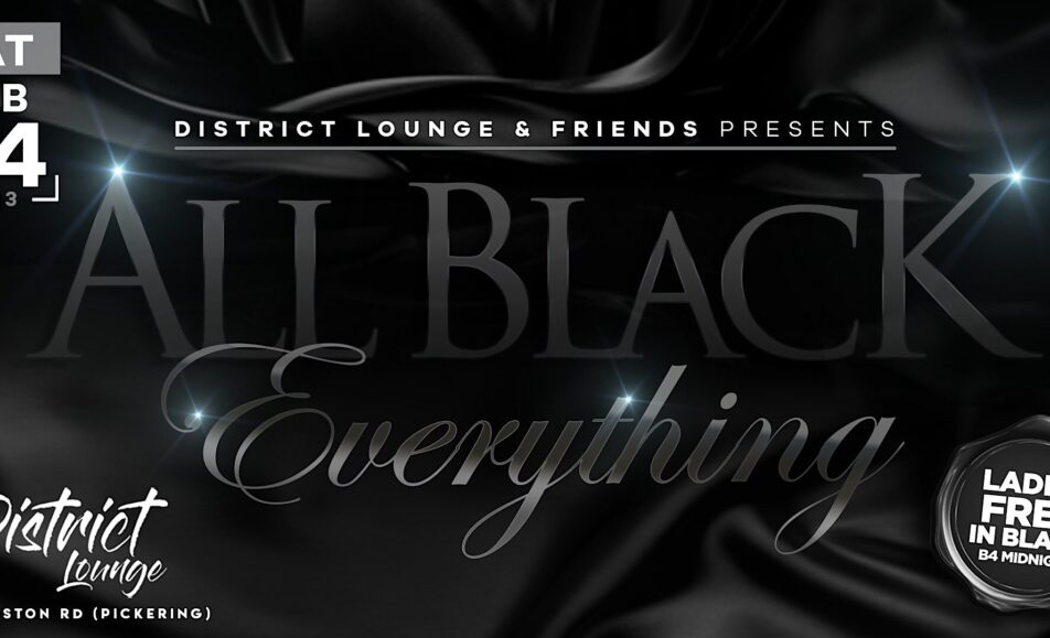 ALL BLACK EVERYTHING Inside District Lounge