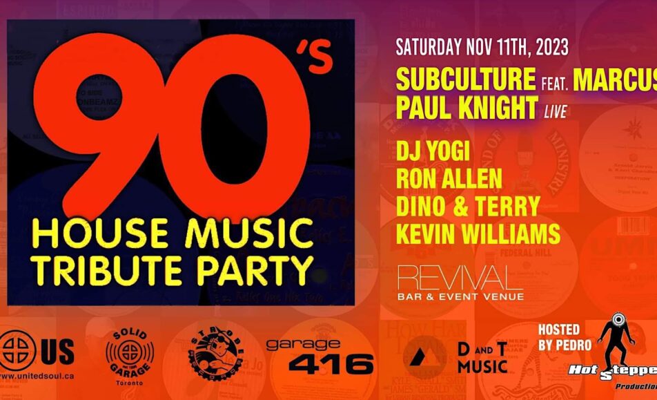 90’s House Music Tribute Party